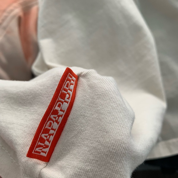 Cream t-shirt Vans x Napapijri size XL long sleeve - Picture 2 of 8